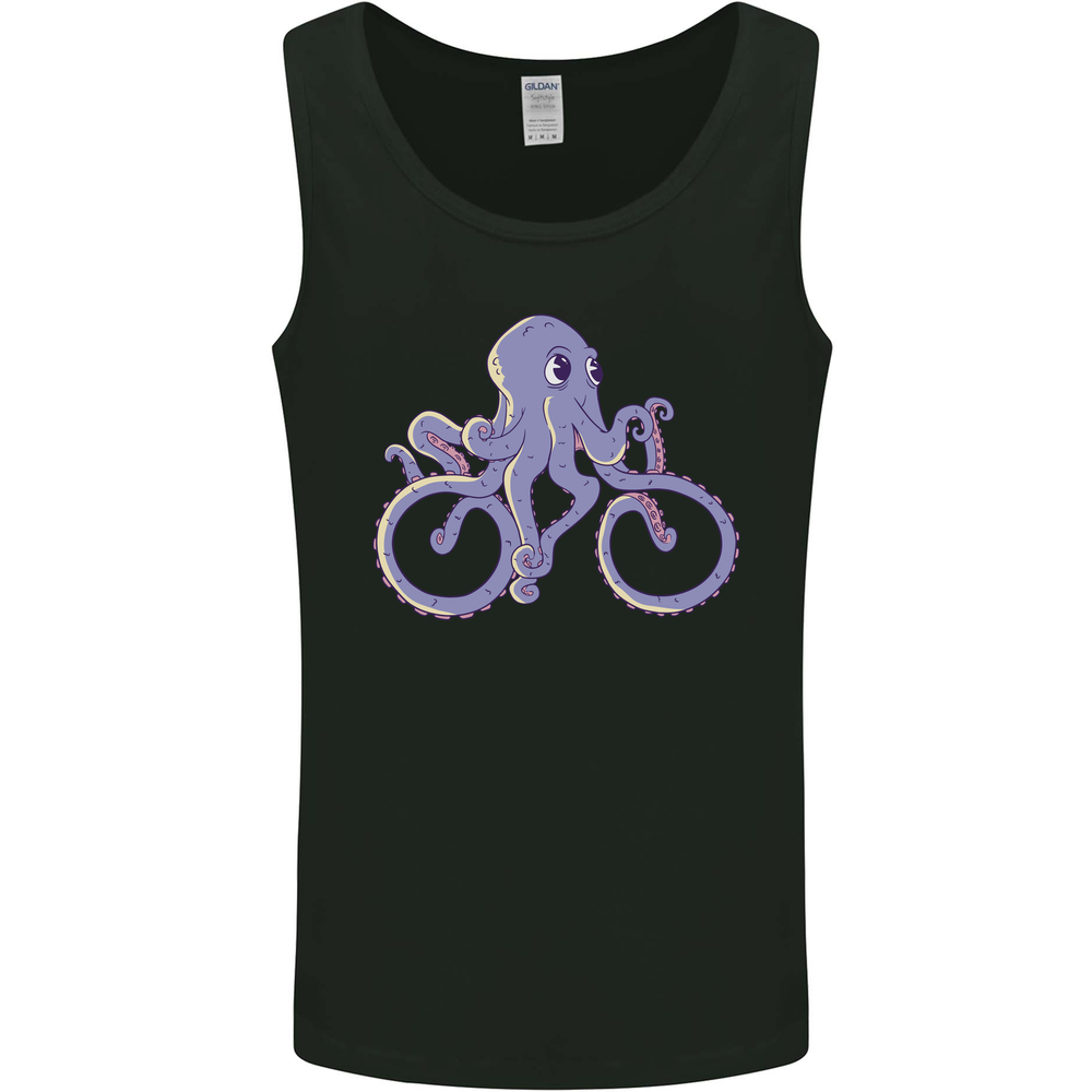 A Cycling Octopus Funny Cyclist Bicycle Mens Vest Tank Top