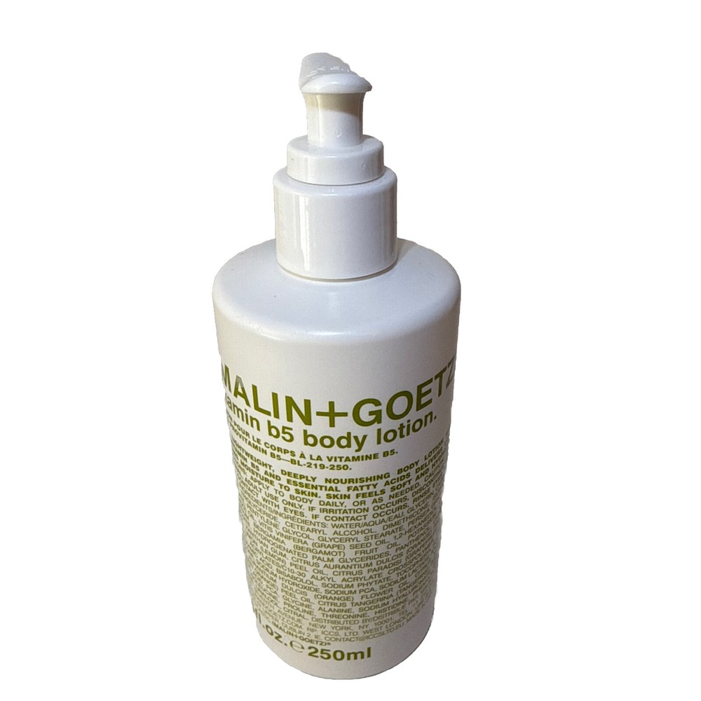 Malin+Goetz Vitamin B5 Body Lotion 8.5 oz Full Size Cream Lightweight