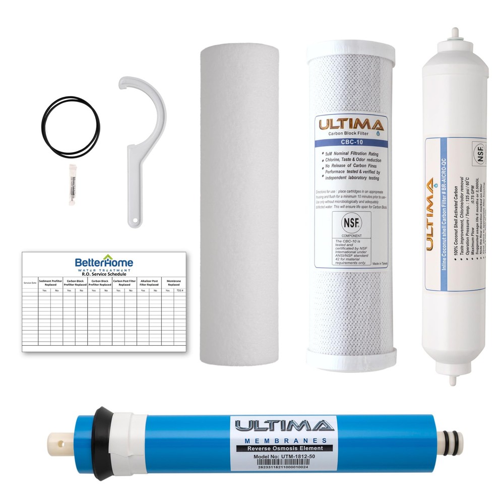 Ultima 4-Stage Reverse Osmosis Universal Under Sink Water Filter Replacement ...