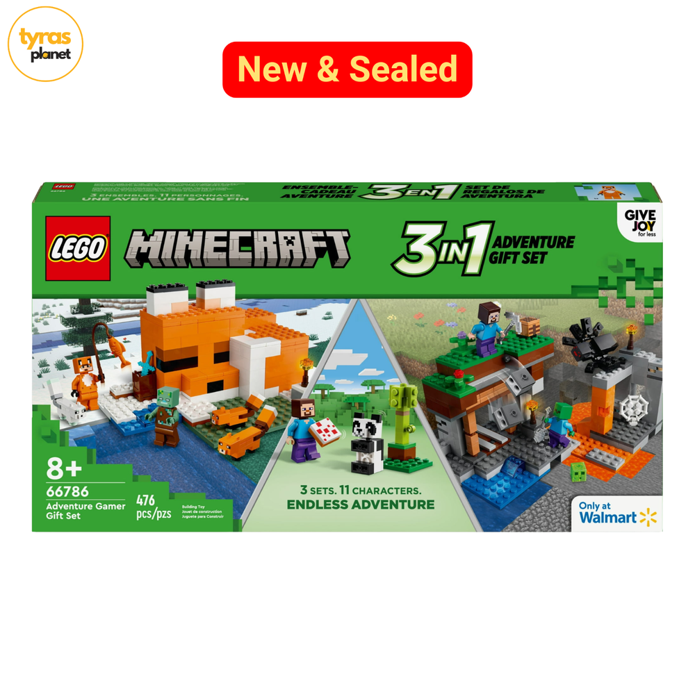LEGO Minecraft 3-in-1 Adventure Gamer Gift Set New Sealed 66786