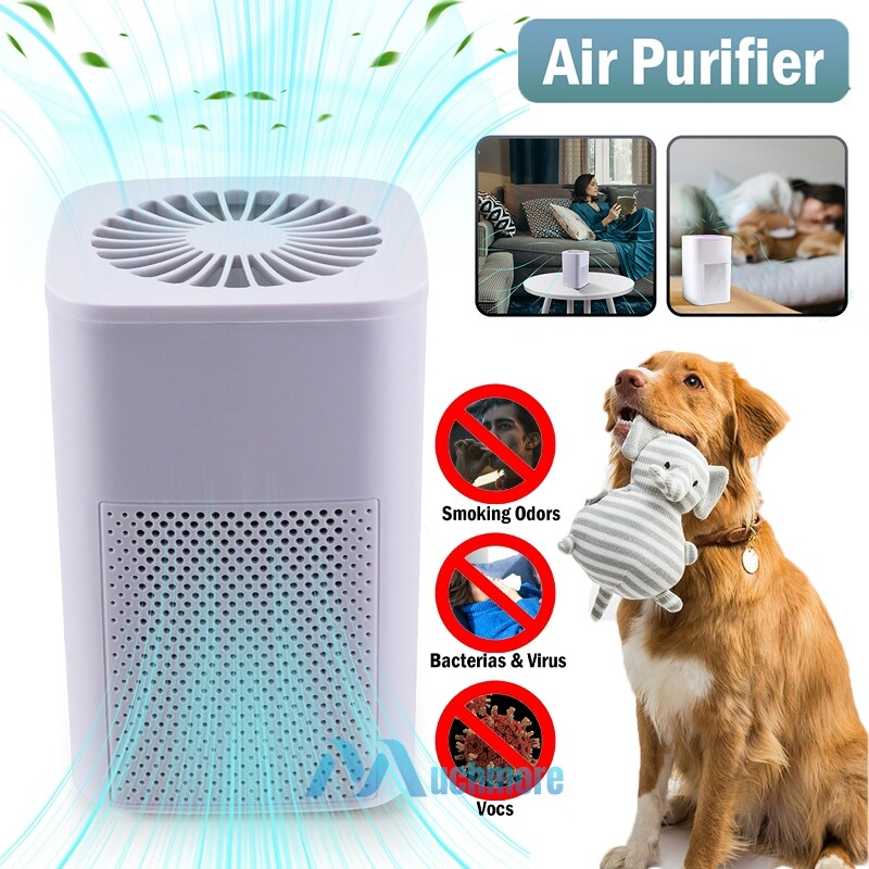 360° Air Purifier HEPA Ionizer Portable Home Large Room Air Cleaner Freshener US