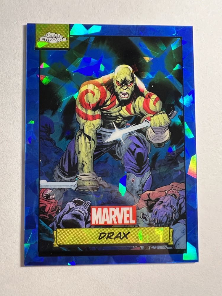2024 Topps Chrome Marvel Sapphire Drax #91 Base