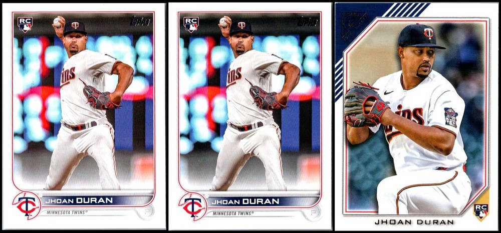 2022 Jhoan Duran (3) Card Lot - UNIQUE FIND – ONE OF A KIND