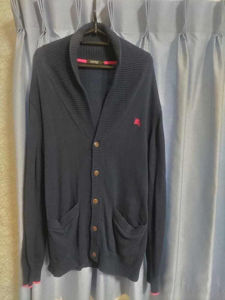 Burberry Black Label Cardigan Size 3 Navy F/S from Japan