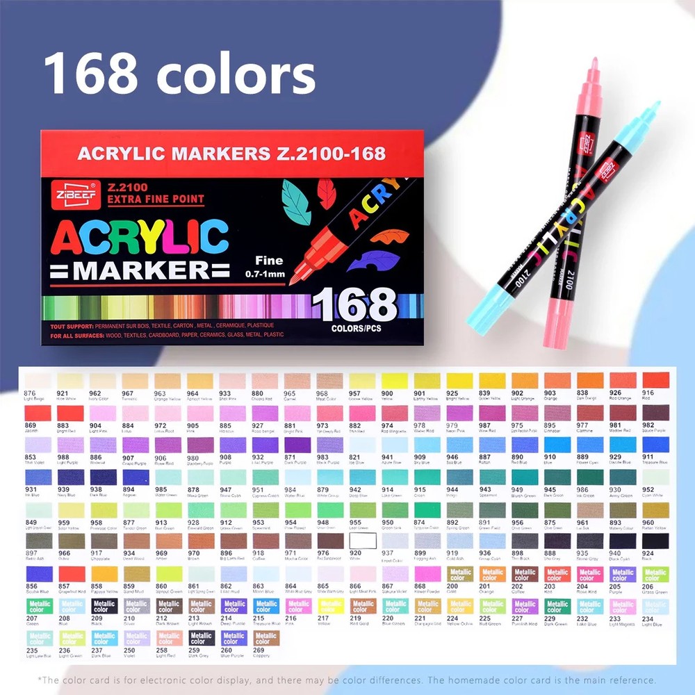 36-240 acrylic markers for drawing on wood, metal,plastic,fabric, glass,ceramics