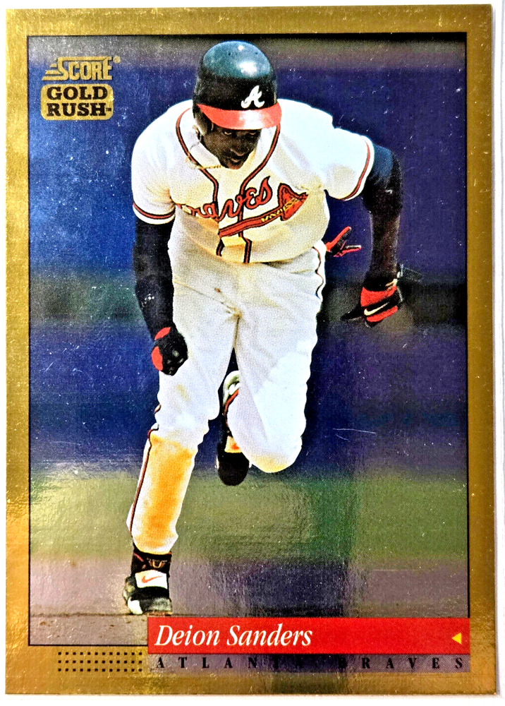 1994 Score Gold Rush, #496 Dion Sanders, Atlanta Braves