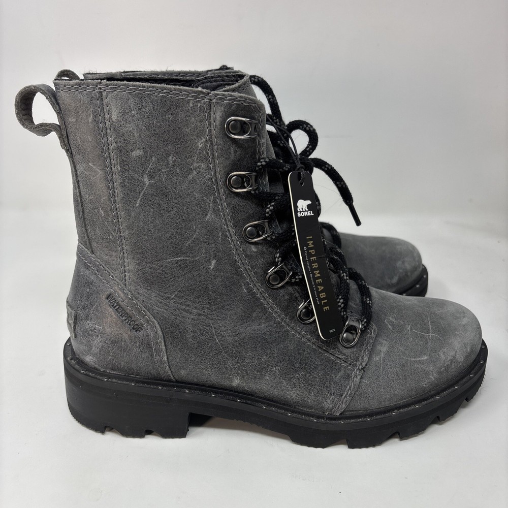 Sorel Lennox Lace Combat Boots for Women - Size 6.5