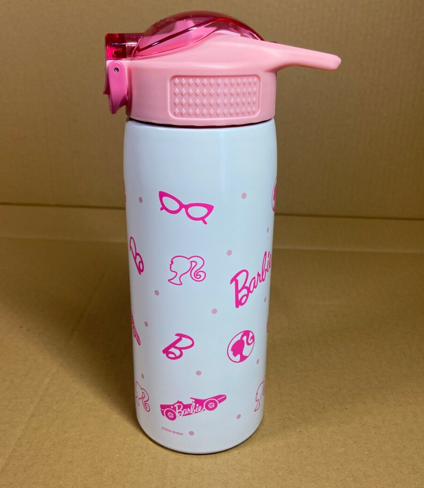 Zak Designs Barbie 19oz Stainless Steel Insulated Water Bottle For Home & Travel