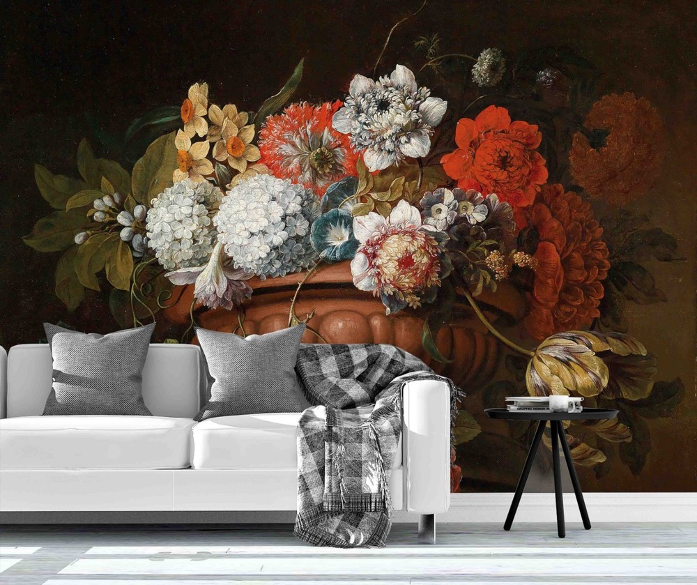 3D Flowers Still Life Oil Painting Wall Murals Wallpaper Murals Wall Sticker 56