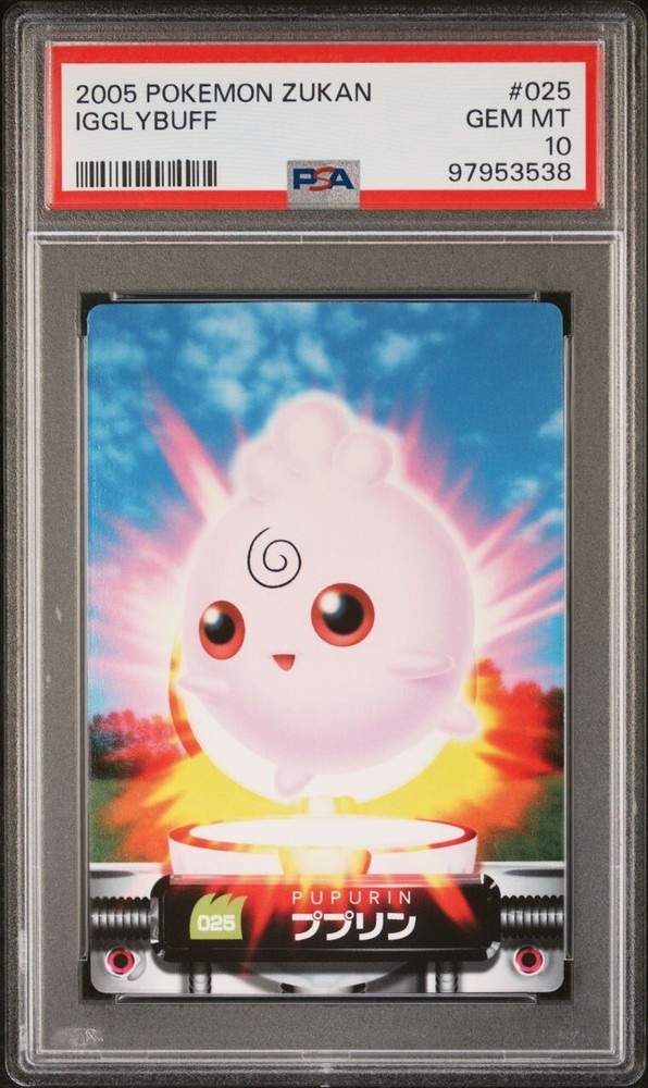 PSA 10 GEM MINT Igglybuff #025 Carddass Zukan Advanced Gen. Bandai Pokémon POP 1