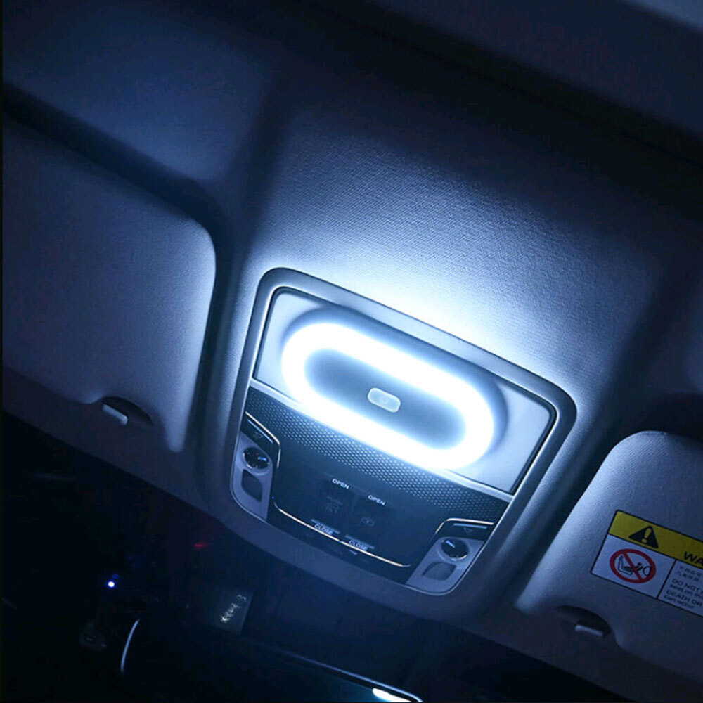 2 Colors Magnetic Car Interior Roof Light Ceiling Dome Reading Lamp Accessories