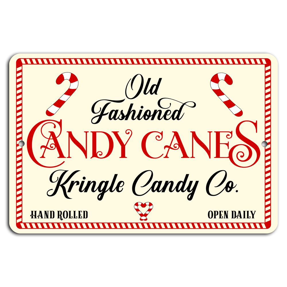 Vintage Kringle Co Candy Canes Available Now Open Daily