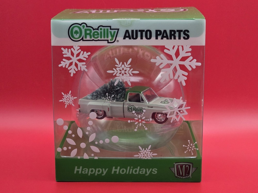 2024 M2 Chevrolet Dually White Truck O'Reilly Christmas Ornament VHTF