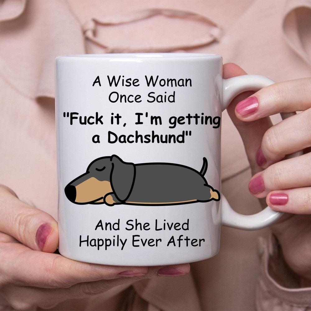 Funny Dachshundgift For Women White Coffee Mug Coffee Cup