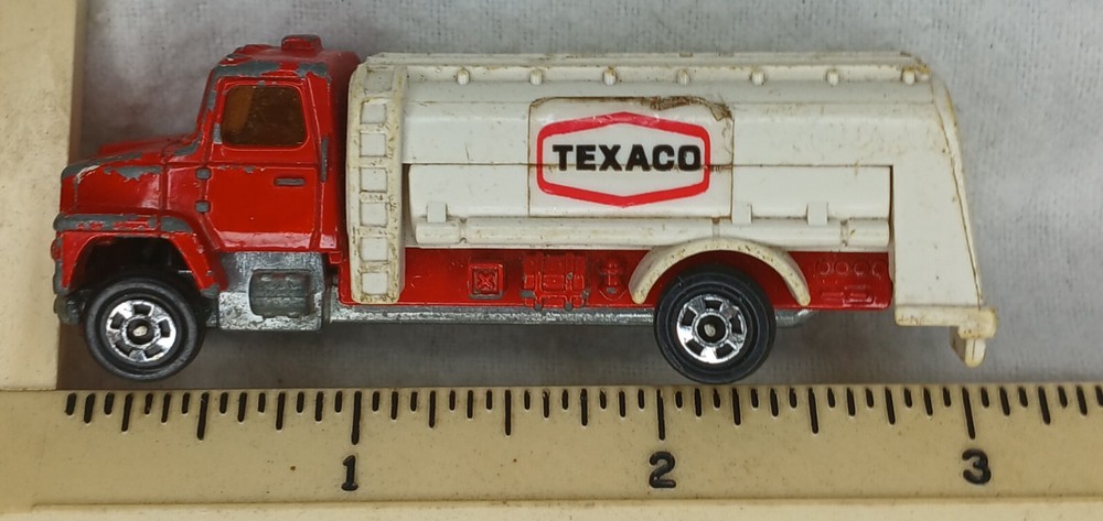 Vintage Tomica Tomy Ford Texaco Fuel Tanker Truck Made In Japan #f62 1:95 Scale