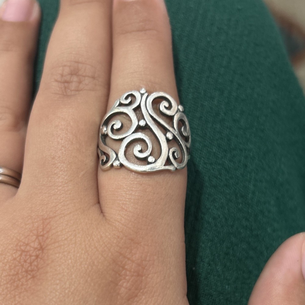 Retired James Avery Open Sorrento Ring in sterling silver
