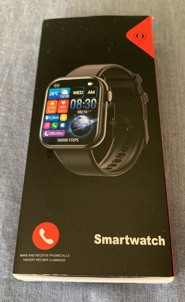 Pink Smart Watch with Breathing Exercises, Sleep Tracking, Music & Notifications