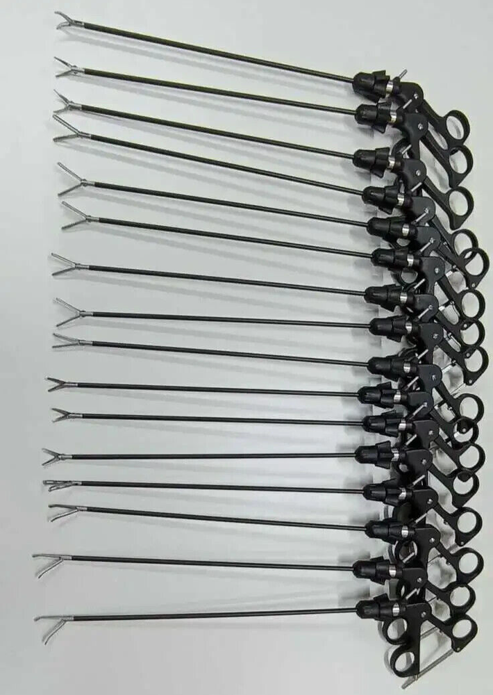 16pc Laparoscopic Fenestrated Maryland Grasper Curved Scissors Instruments Set