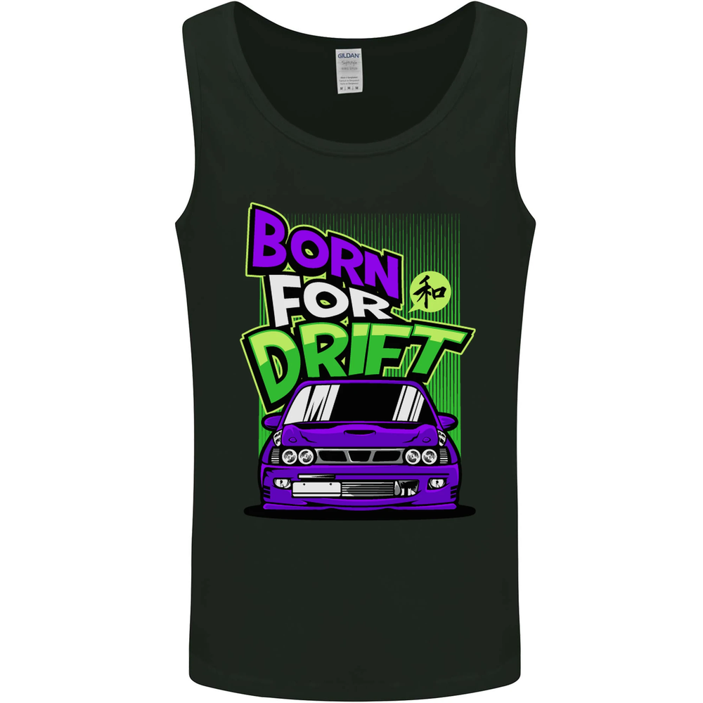 Born for Drift Drifting Car Mens Vest Tank Top