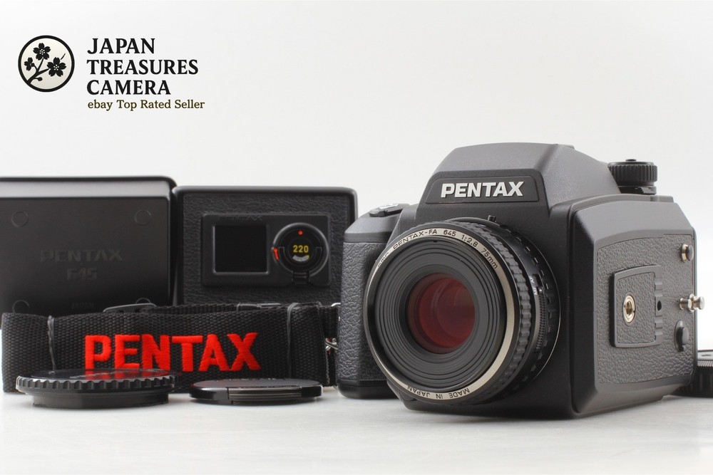 PENTAX 645 N II [ Top MINT ] Film Camera + SMC FA 75mm F2.8 Lens 120 Back JAPAN
