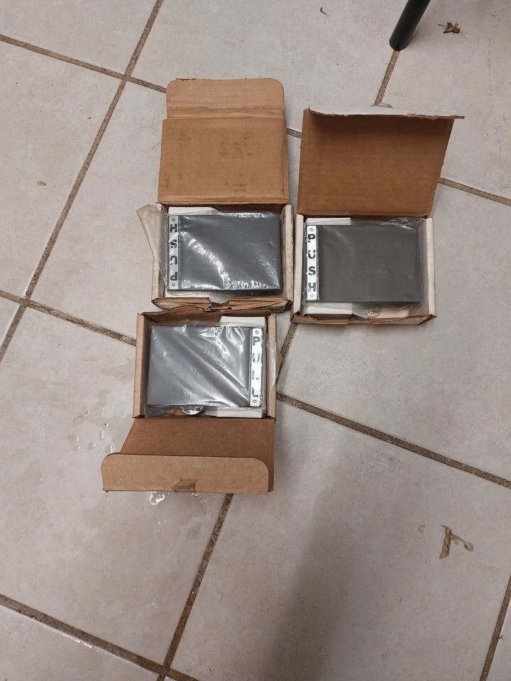 pull push aluminum door handle