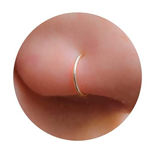 CLIP ON Fake Nose Ring - No piercing Needed - Gold Faux Fake Gold Nose Ring