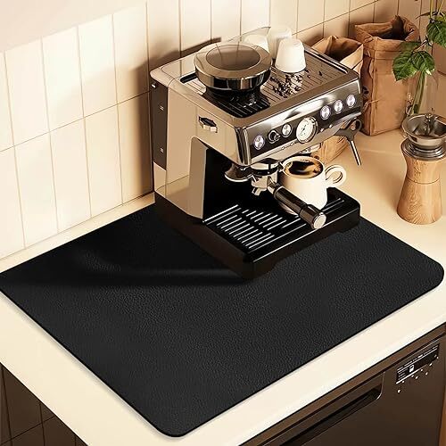 Coffee Mat for Countertops Coffee Bar Accessories Fit Under Coffee Maker Espr...