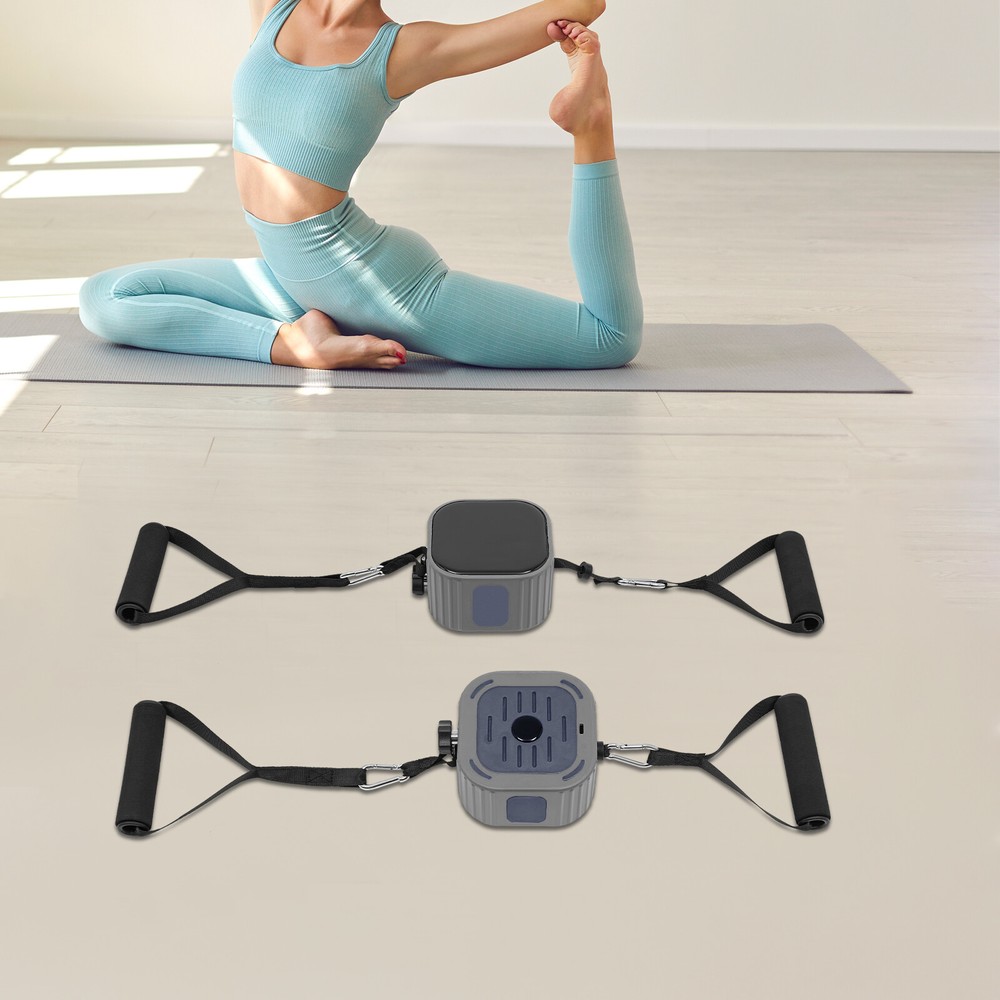 2pc Workout Bands Resistance & Pump with Handles Yoga Elastic Fitness Exercise