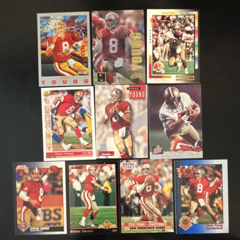 Steve Young 10 Card Lot - San Francisco 49ers Legend!