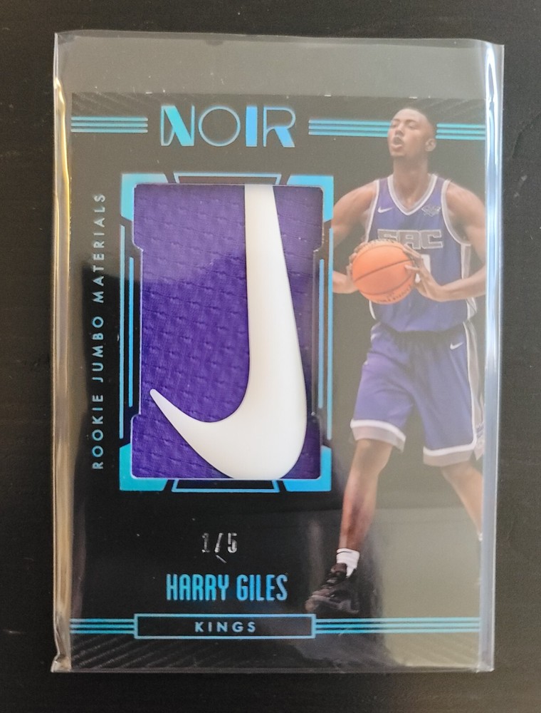 Harry Giles 2017-18 Panini Noir Rookie Jumbo Materials Nike Logo #/5 #RJM-HG RC~