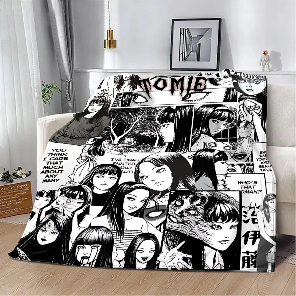 Thriller Manga Junji Ito Tomie Printed Blanket Picnic Blankets Warm Blanket