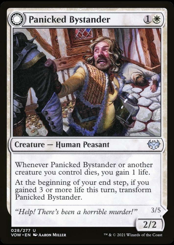 Panicked Bystander Innistrad Crimson Vow MTG Card