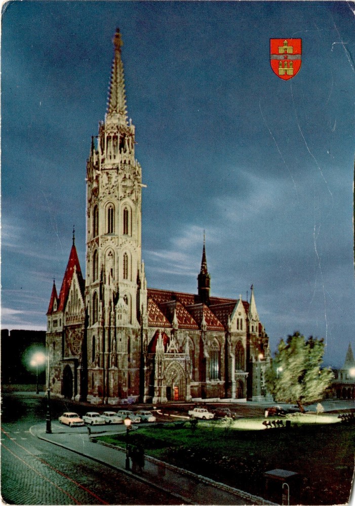 BUDAPEST, Mátyás-templom, Matthiaskirche, Matthias Postcard