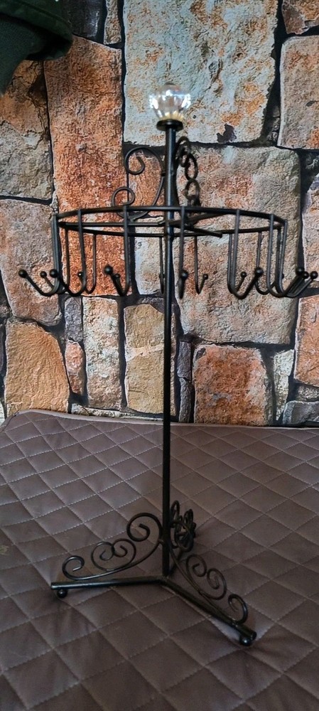 Rotating JEWELRY HOLDER Metal DISPLAY Rack for Retail DECORATIVE TOPPER