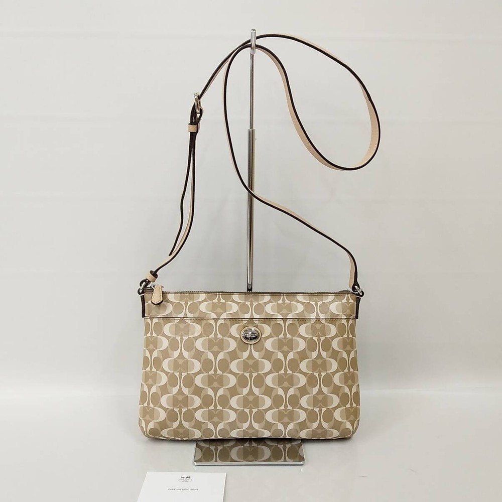 Coach Signature Shoulder Bag in Beige 72B188