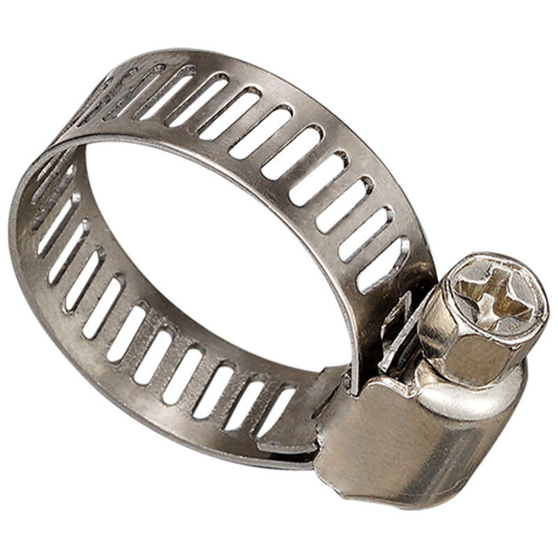 6mm-12mm Adjustable Range Stainless Steel Clamp Gas Pipe Snap Tube Clamp 50pcs