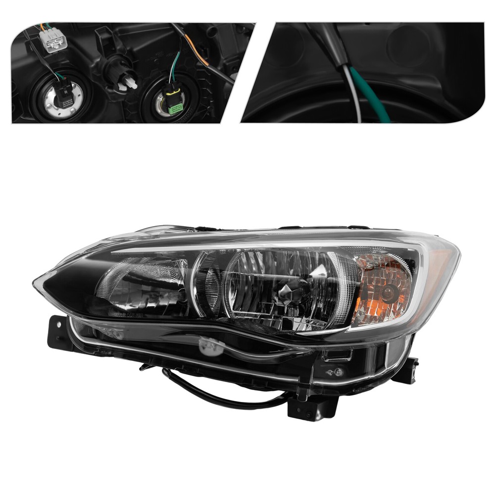 Left Halogen Headlight LED DRL Driver Side Fit Subaru Crosstrek 2018 - 2021 LH