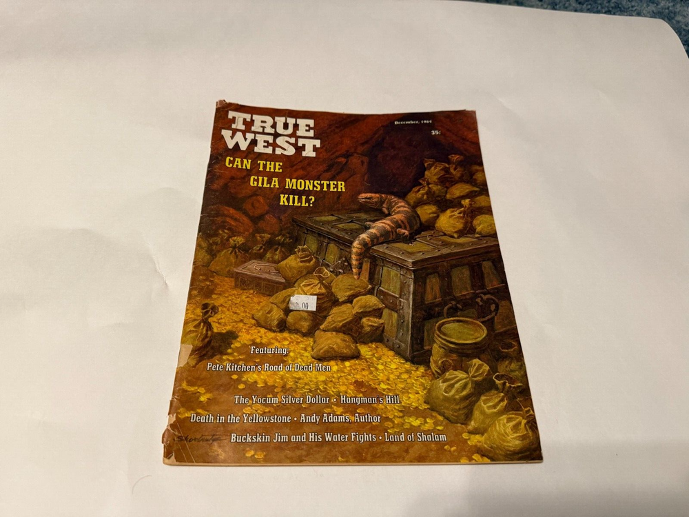 Vintage TRUE WEST Magazine December 1964 Yocum Silver Dollar Gila Monster Issue  