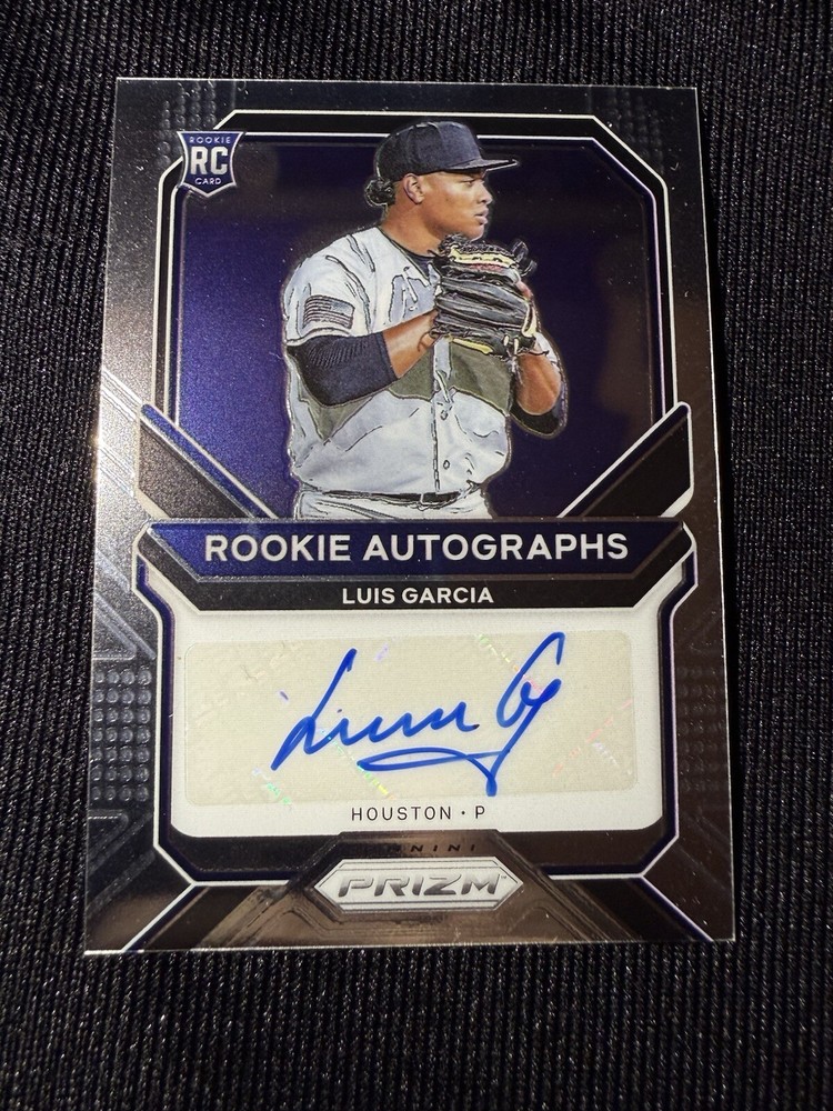 2021 Luis Garcia Prizm Rookie Autograph RC Auto Houston Astros RA-LUG Gem Mint Condition