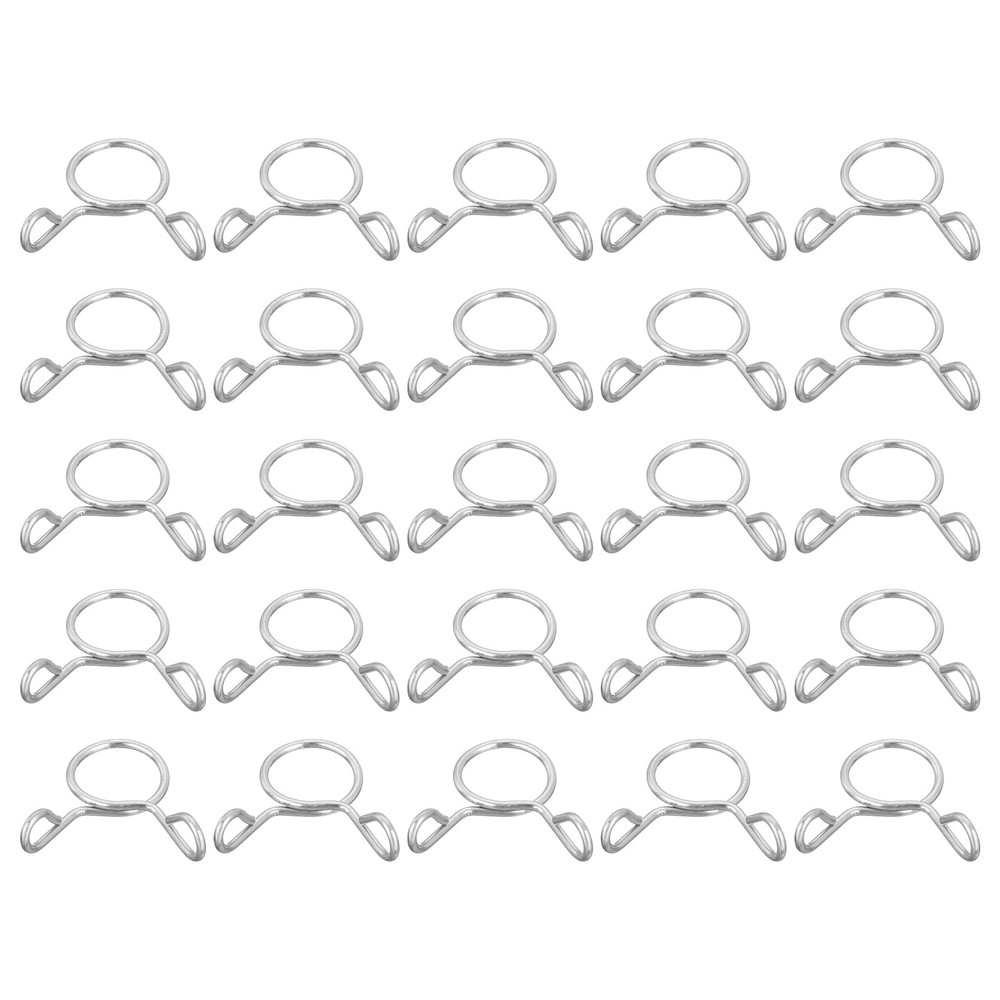 25 Pcs Fuel Line Hose Tubing Spring Clips 9mm Water Pipe Spring Clip Clamps