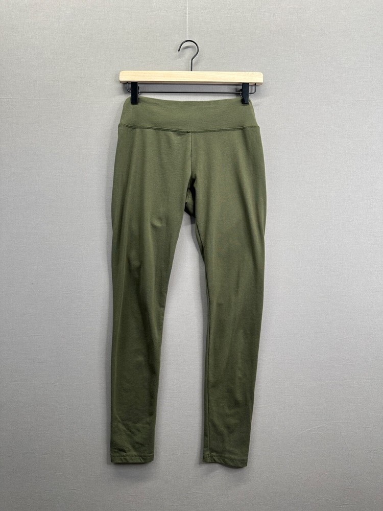 Aerie Womens Green Stretchy Leggings with Elastic Waist Size Medium