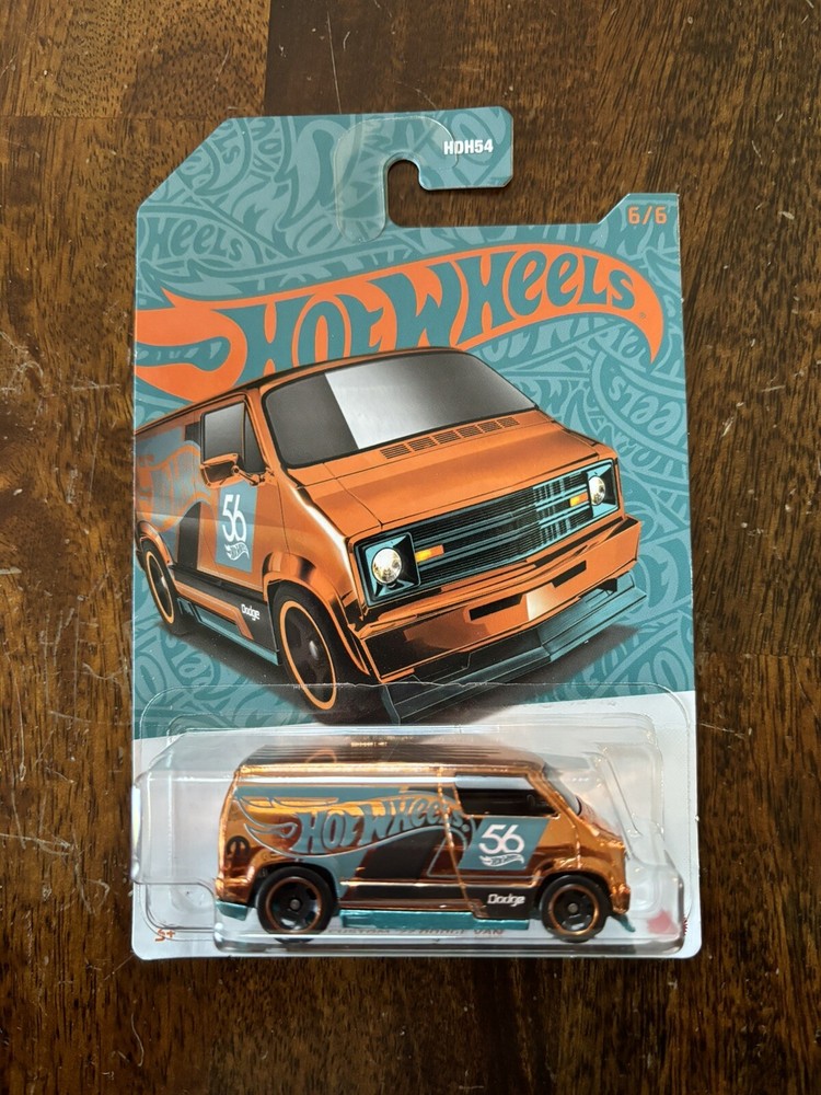 Hot Wheels  56 Anniversary  Custom 77’ Dodge Van    Chase Car