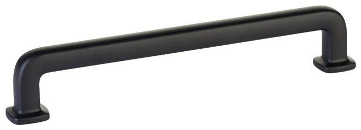 Emtek 86636 Westridge 6-Inch Black Cabinet Pull Handle for Modern Kitchens