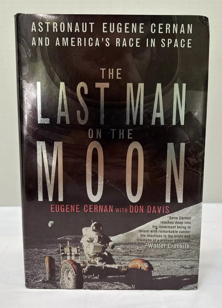 SIGNED The Last Man on the Moon Eugene Cernan Apollo 17 Omega First Edition Hardcover