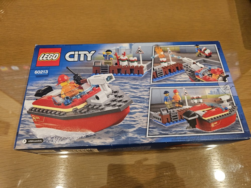 LEGO City 60213 Dock Side Fire Boat Retired Set Sealed Perfect for Your City Build