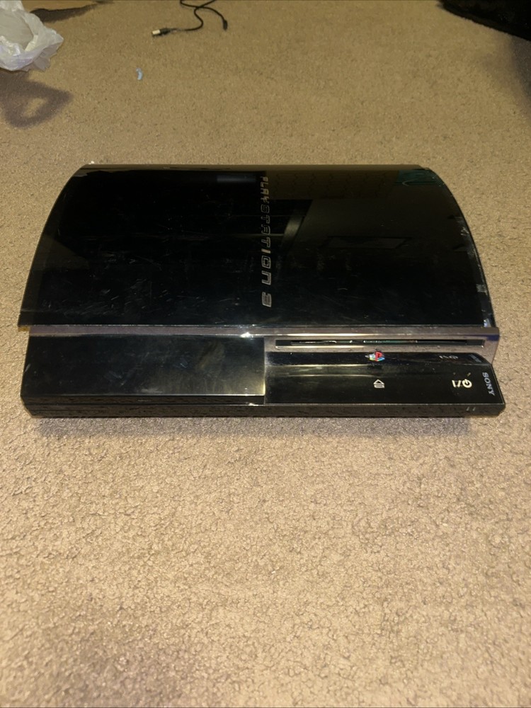 Sony PlayStation 3 PS3 FAT CECHE01 Backwards Compatible Console For Parts AS IS
