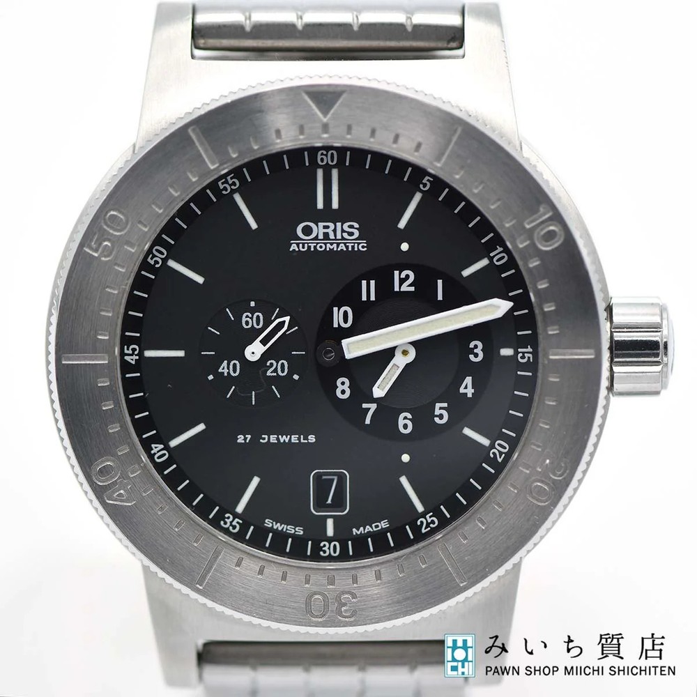 Running Watch ORIS Divers Regulator 635-7514 27 Stone Automatic Black Dial with