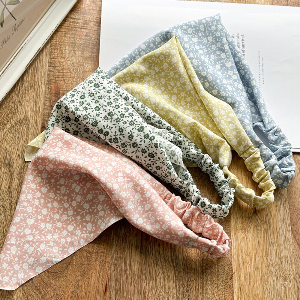 Elegant Triangle Hair Scarf Turban Headwrap Bandana Hair Accessory
