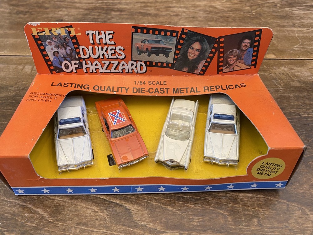 Dukes of Hazzard 1981 Die-Cast Metal Replica Cars 4-Pack