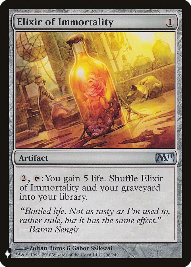 MTG Magic the Gathering Elixir of Immortality (M11-206/1703) Mystery Booster LP